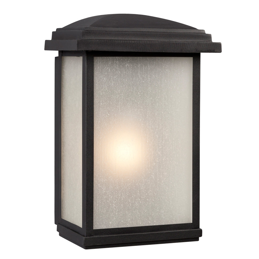 Outdoor Black One Light Outdoor Wall Mount Lantern in Black - available from The Lighting Shoppe, trusted by Canadian homeowners