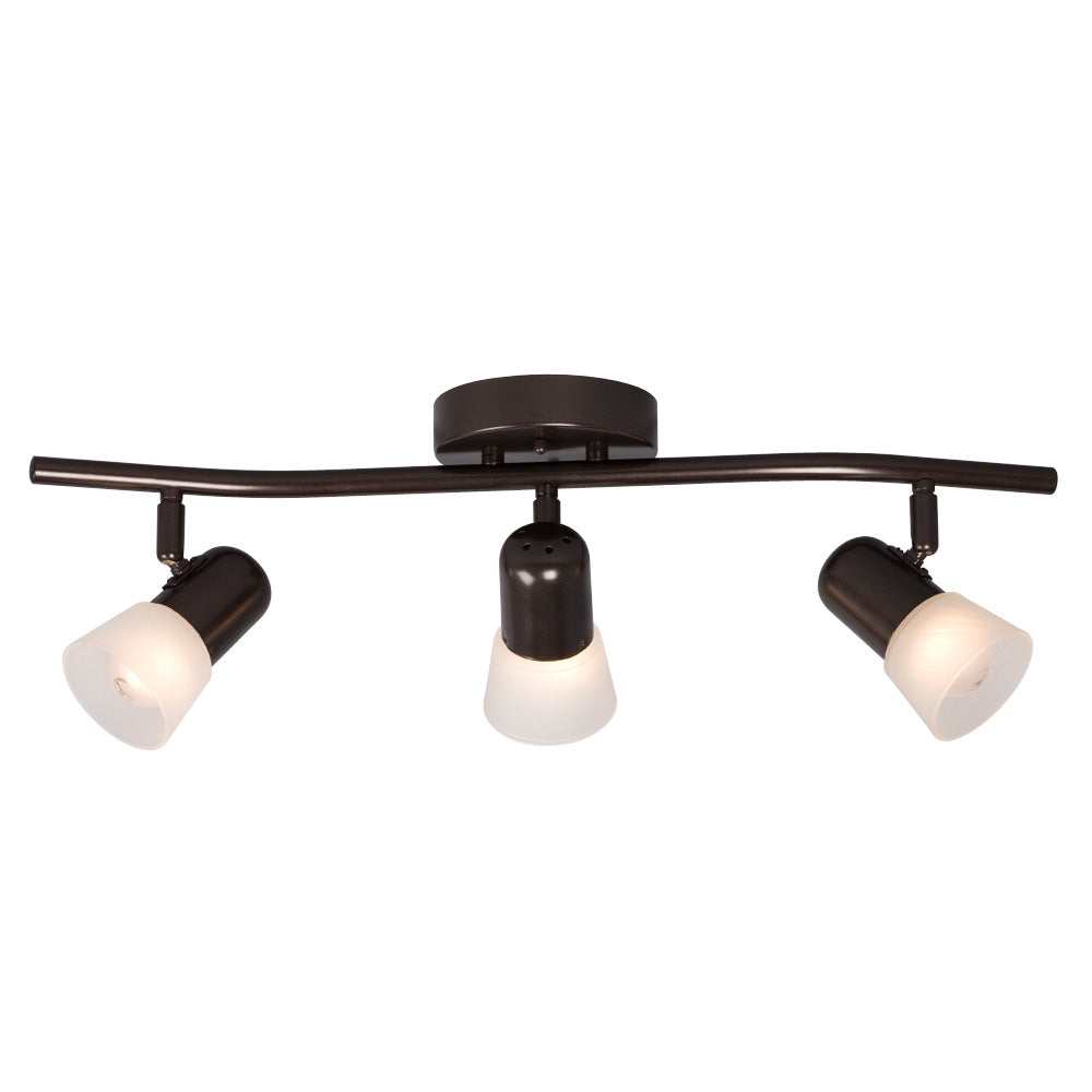 Luna III Three Light Track Light in Old Bronze - available from The Lighting Shoppe, trusted by Canadian homeowners