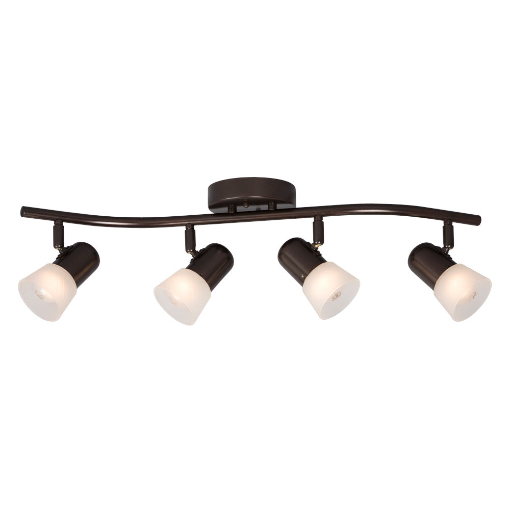 Luna III Four Light Track Light in Old Bronze - available from The Lighting Shoppe, trusted by Canadian homeowners