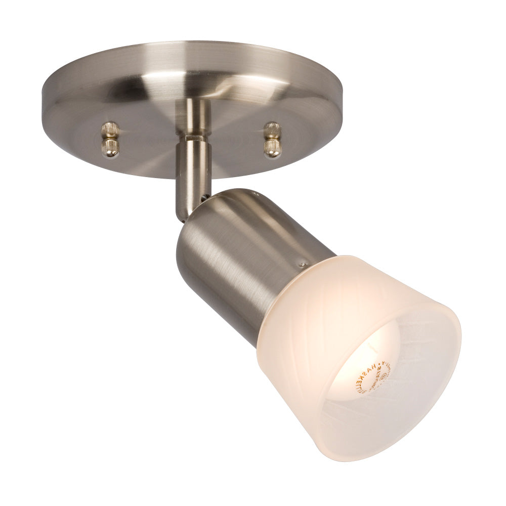 Luna III One Light Spot Light in Brushed Nickel - available from The Lighting Shoppe, trusted by Canadian homeowners