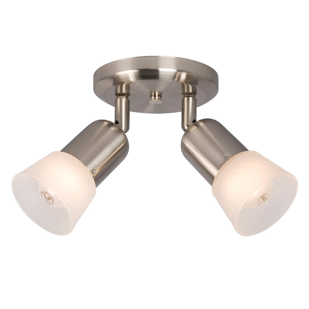 Luna III Two Light Spot Light in Brushed Nickel - available from The Lighting Shoppe, trusted by Canadian homeowners