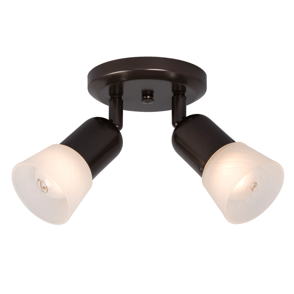 Luna III Two Light Spot Light in Old Bronze - available from The Lighting Shoppe, trusted by Canadian homeowners
