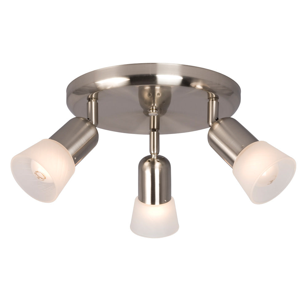 Luna III Three Light Spot Light in Brushed Nickel - available from The Lighting Shoppe, trusted by Canadian homeowners