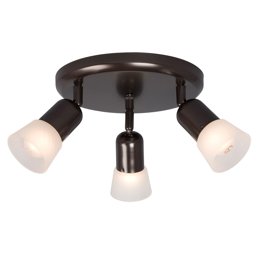 Luna III Three Light Spot Light in Old Bronze - available from The Lighting Shoppe, trusted by Canadian homeowners