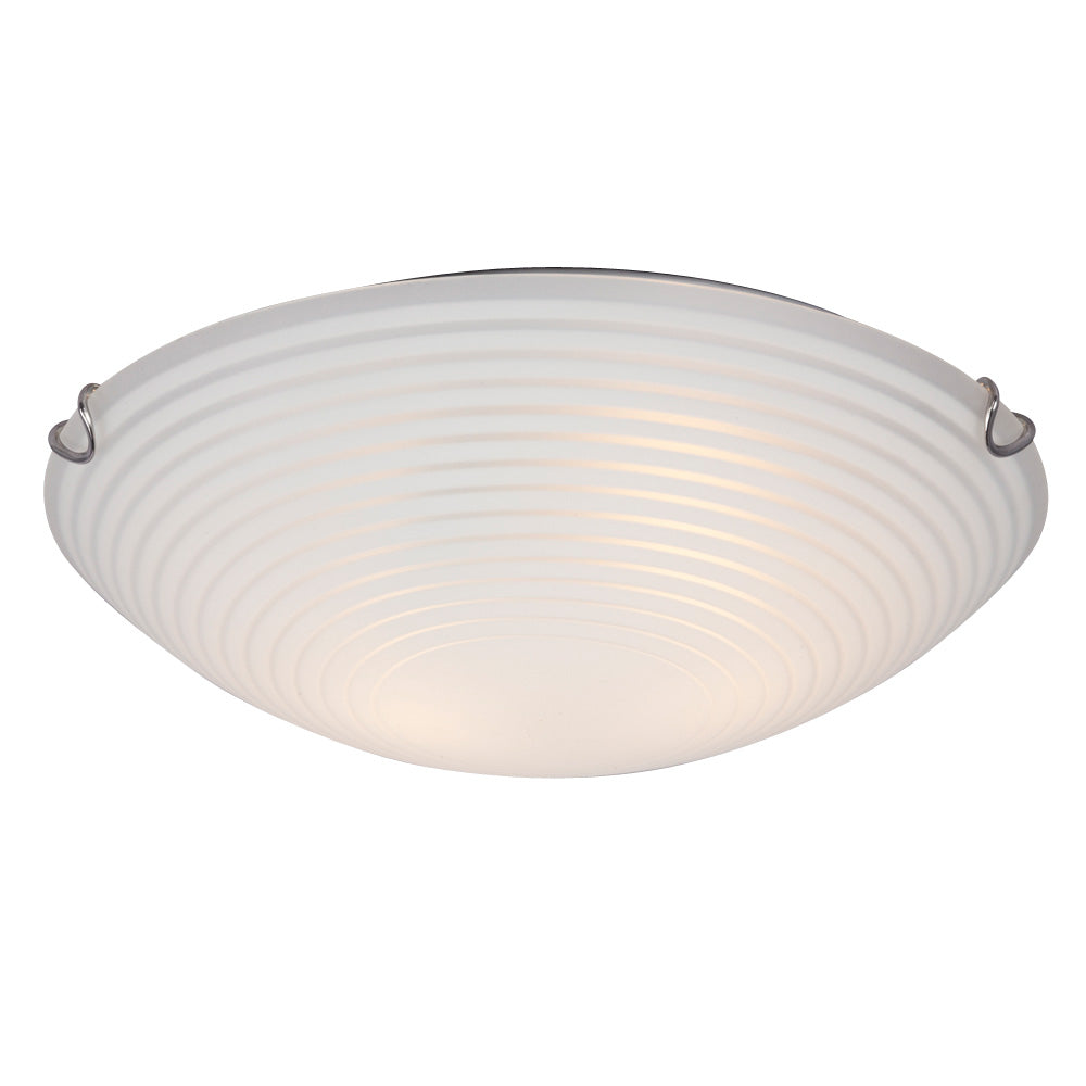 Ceiling Fixture Two Light Flush Mount in Chrome - available from The Lighting Shoppe, trusted by Canadian homeowners