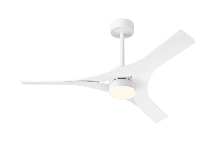 MAUI 48" Matte White LED DC Motor Smart Ceiling Fan