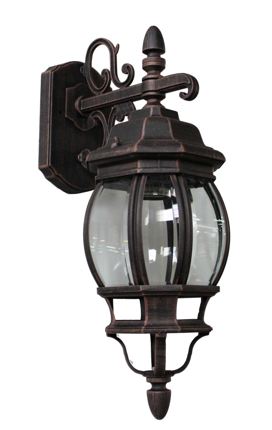 Classico One Light Outdoor Wall Mount in Rust - available from The Lighting Shoppe, trusted by Canadian homeowners