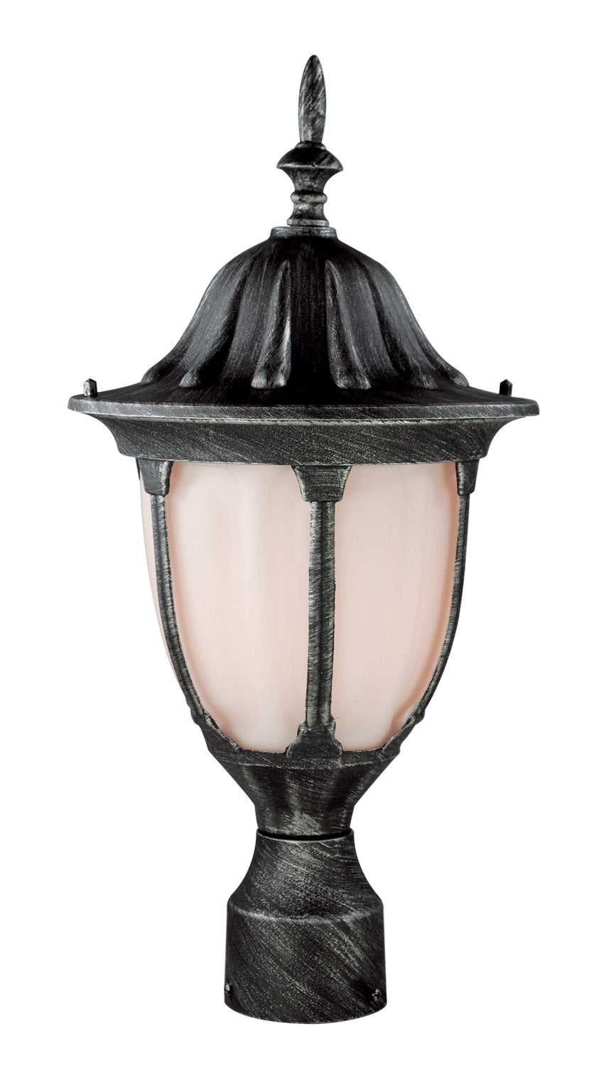 Hamilton One Light Postmount Lantern in Swedish Iron - available from The Lighting Shoppe, trusted by Canadian homeowners