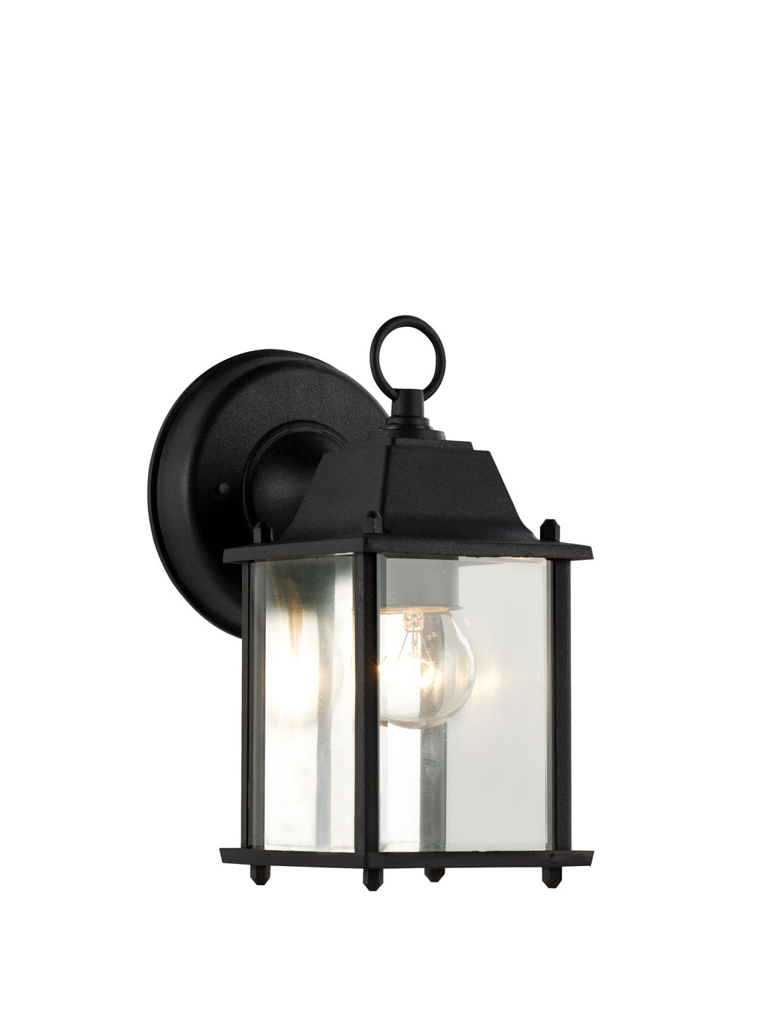 Patrician One Light Wall Lantern in Black - available from The Lighting Shoppe, trusted by Canadian homeowners