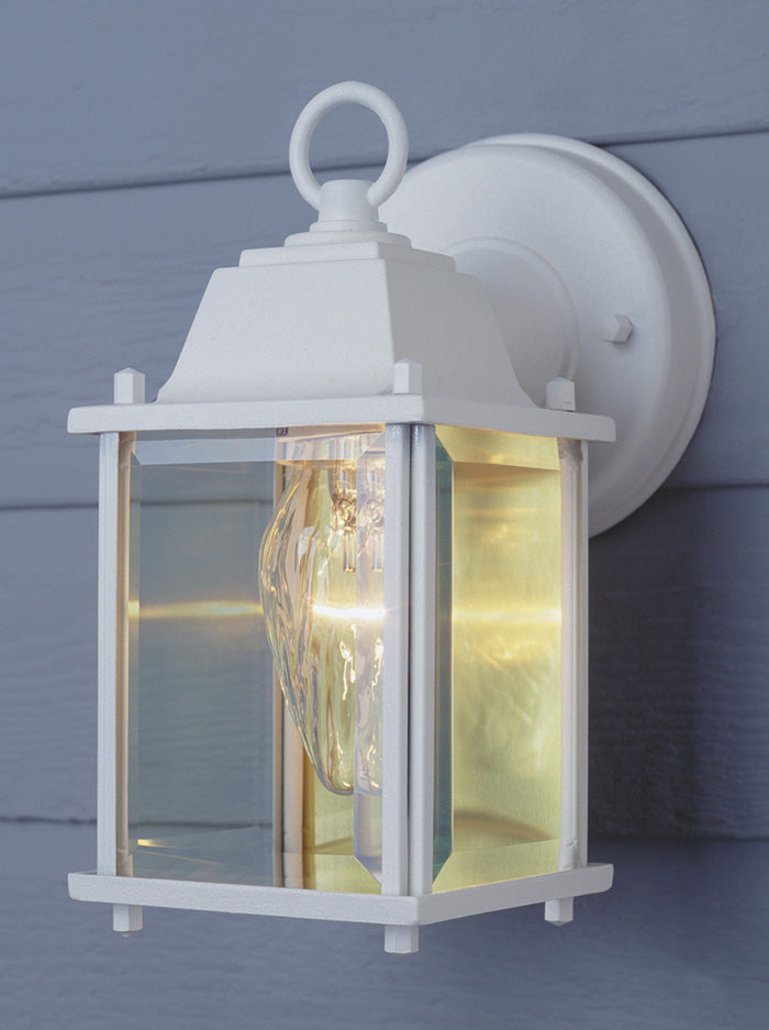 Patrician One Light Wall Lantern in White - available from The Lighting Shoppe, trusted by Canadian homeowners