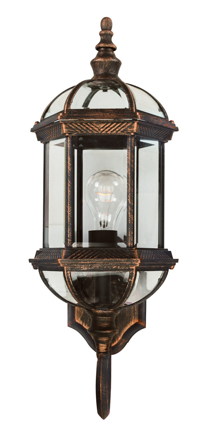 Wentworth One Light Wall Lantern in Black Copper - available from The Lighting Shoppe, trusted by Canadian homeowners