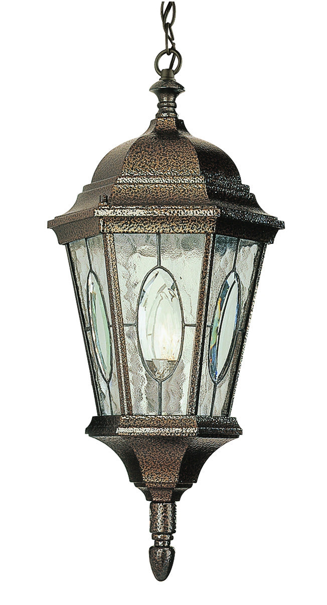 Villa Nueva One Light Hanging Lantern in Black Bronze - available from The Lighting Shoppe, trusted by Canadian homeowners