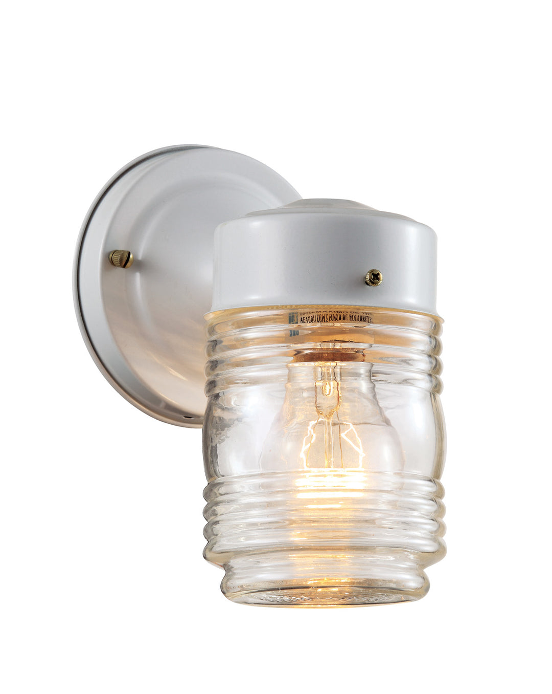 Quinn One Light Wall Lantern in White - available from The Lighting Shoppe, trusted by Canadian homeowners