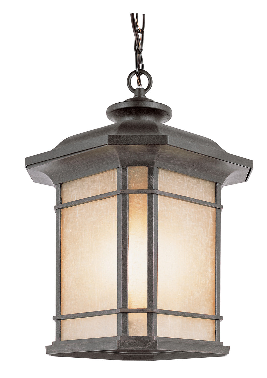 San Miguel Three Light Hanging Lantern in Rust - available from The Lighting Shoppe, trusted by Canadian homeowners