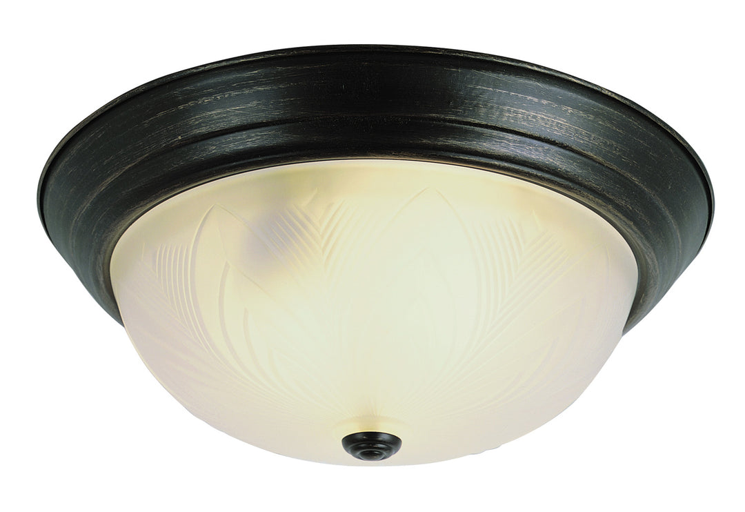 Del Mar Two Light Flushmount in Rubbed Oil Bronze - available from The Lighting Shoppe, trusted by Canadian homeowners