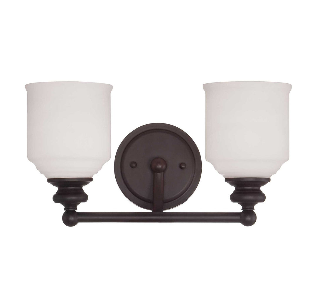 Melrose Two Light Bath Bar in English Bronze Savoy House