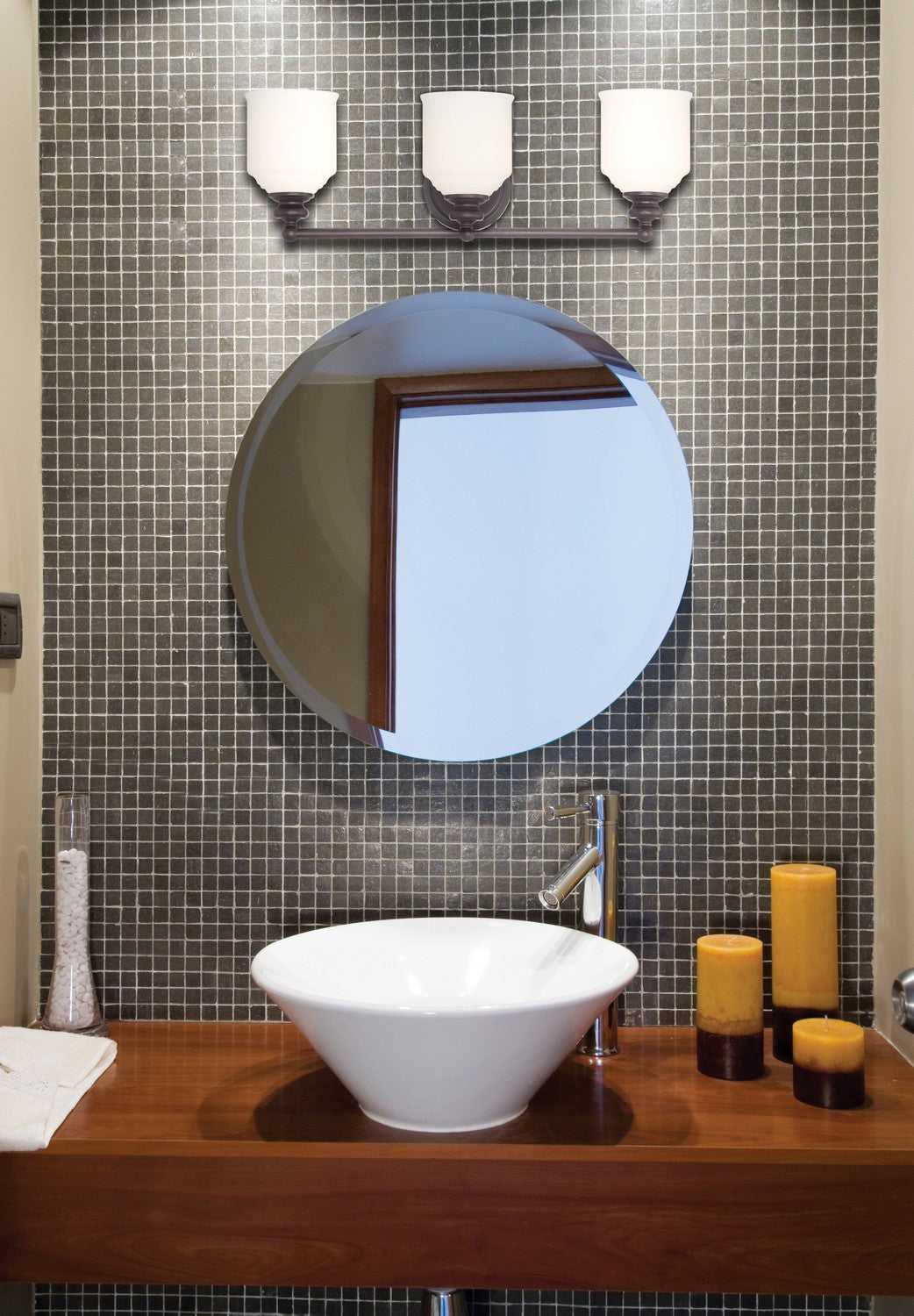 Melrose Three Light Bath Bar in English Bronze Savoy House