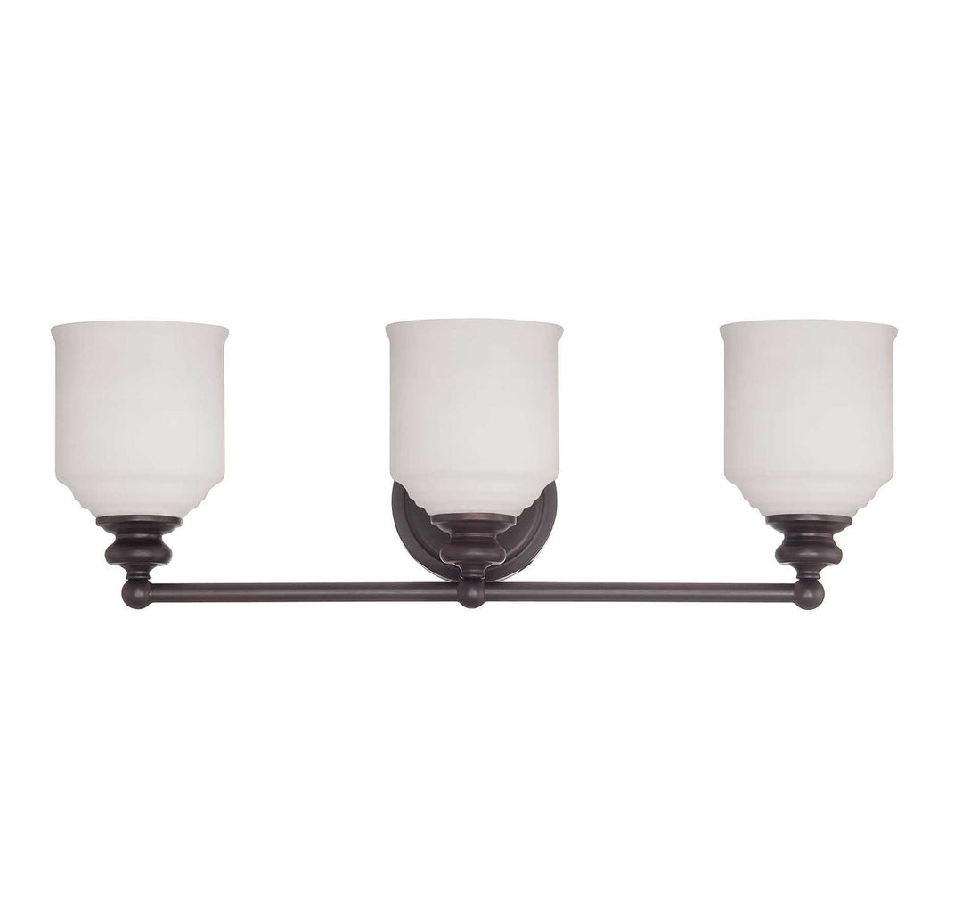 Melrose Three Light Bath Bar in English Bronze Savoy House