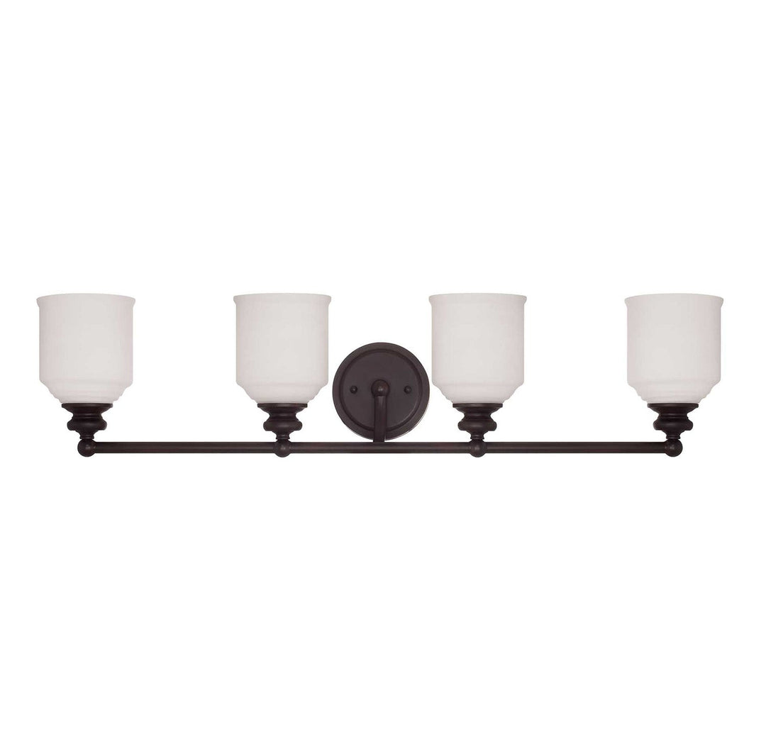 Melrose Four Light Bath Bar in English Bronze Savoy House
