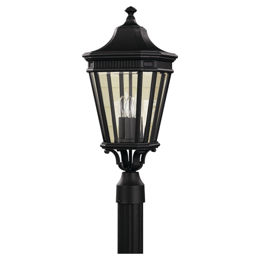 Cotswold Lane Three Light Outdoor Fixture in Black - available from The Lighting Shoppe, trusted by Canadian homeowners