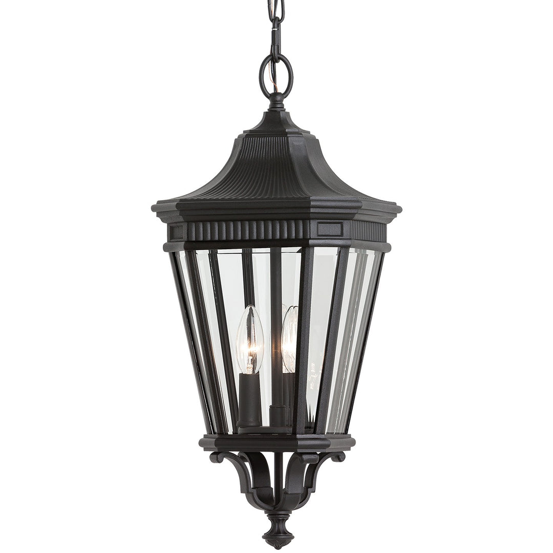 Cotswold Lane Three Light Outdoor Fixture in Black - available from The Lighting Shoppe, trusted by Canadian homeowners