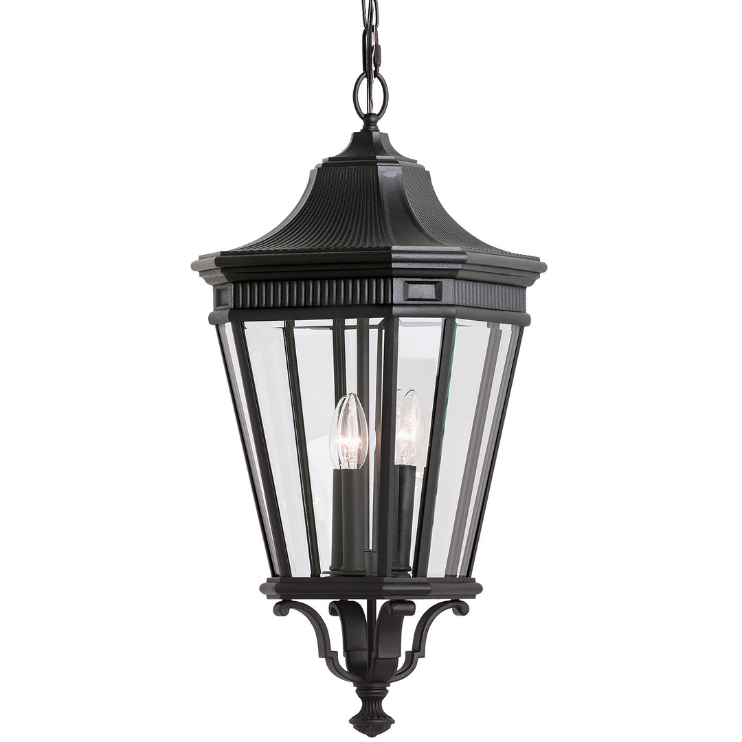 Cotswold Lane Three Light Outdoor Fixture in Black - available from The Lighting Shoppe, trusted by Canadian homeowners