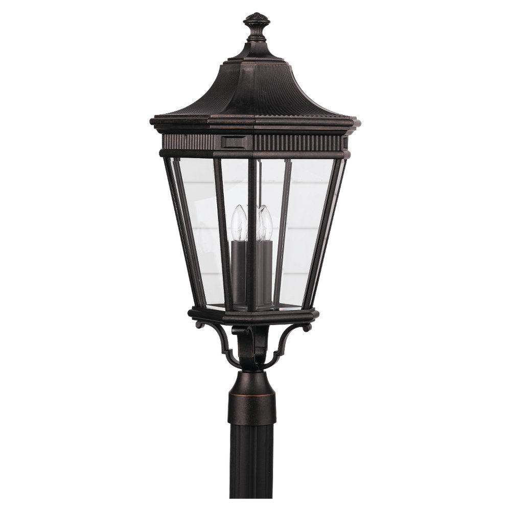 Cotswold Lane Three Light Outdoor Fixture in Grecian Bronze - available from The Lighting Shoppe, trusted by Canadian homeowners