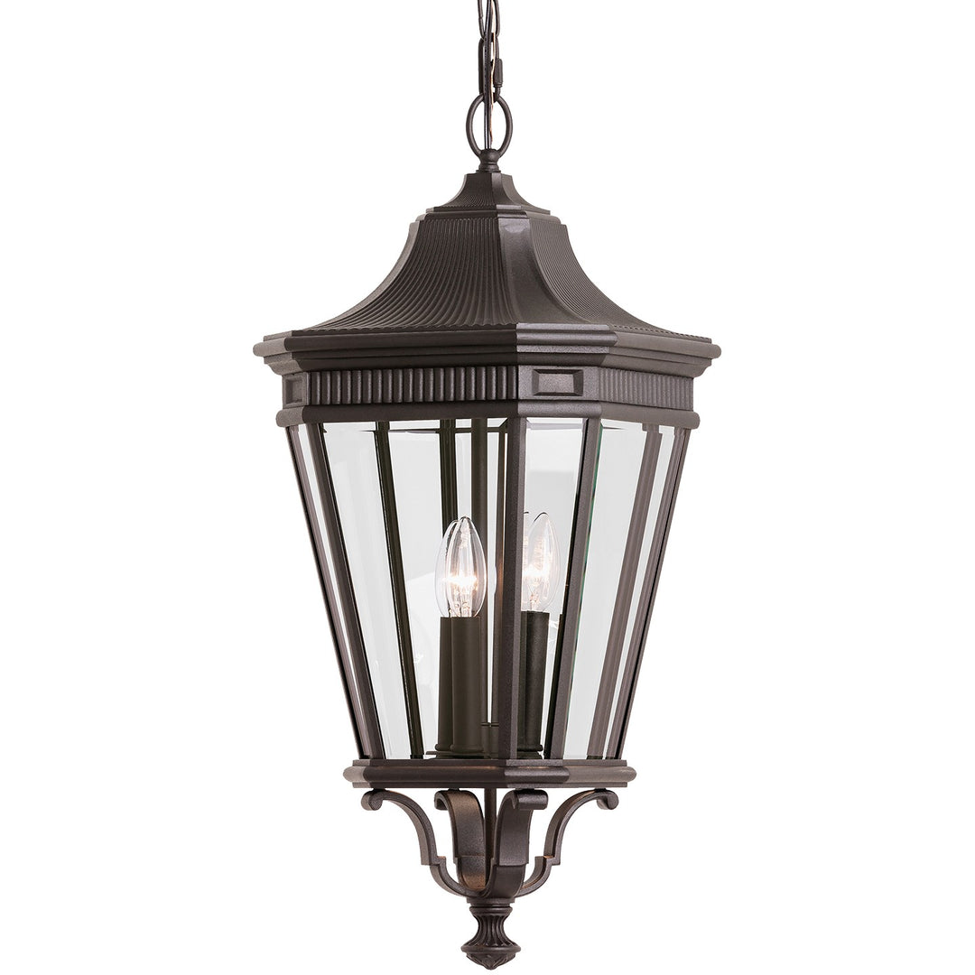 Cotswold Lane Three Light Outdoor Fixture in Grecian Bronze - available from The Lighting Shoppe, trusted by Canadian homeowners