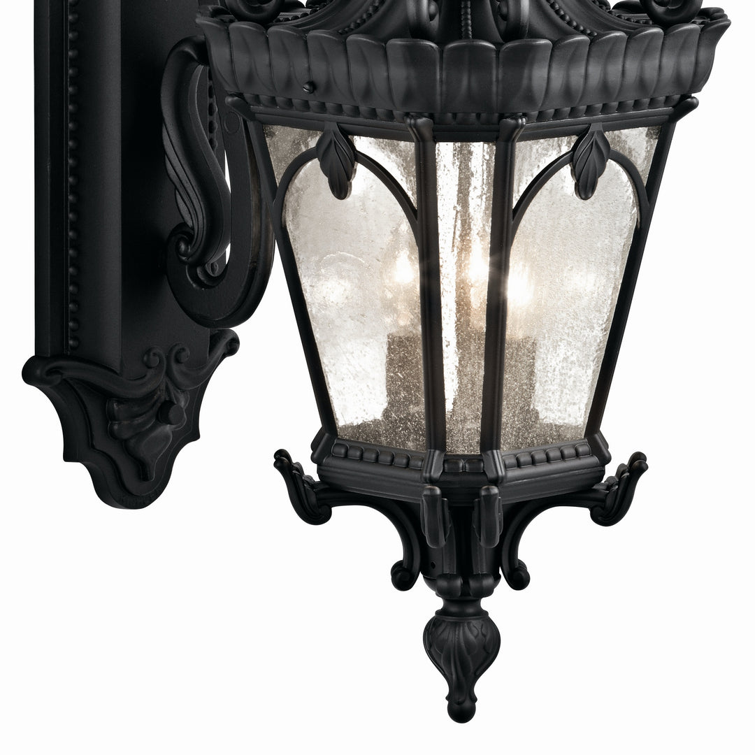 Kichler Canada - 9358BKT - Three Light Outdoor Wall Mount - Tournai - Textured Black