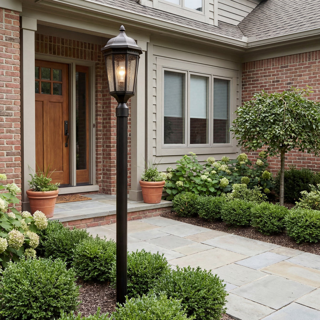 Kichler Canada - 9532BKT - One Light Outdoor Post Mount - Courtyard - Textured Black