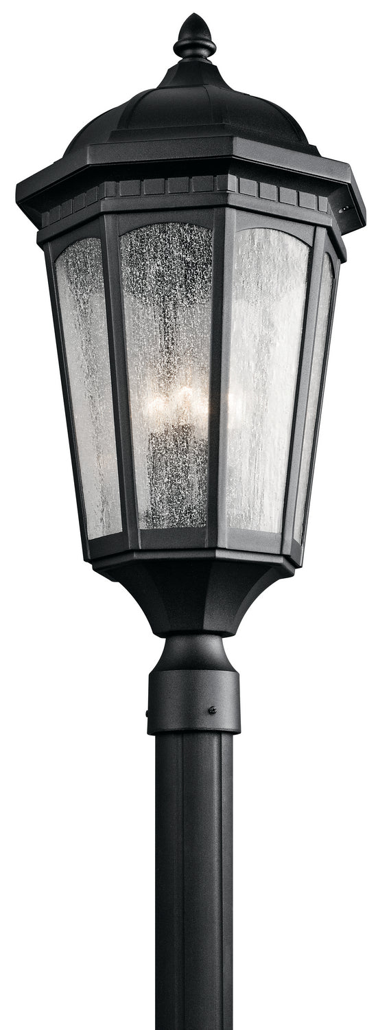 Kichler Canada - 9533BKT - Three Light Outdoor Post Mount - Courtyard - Textured Black