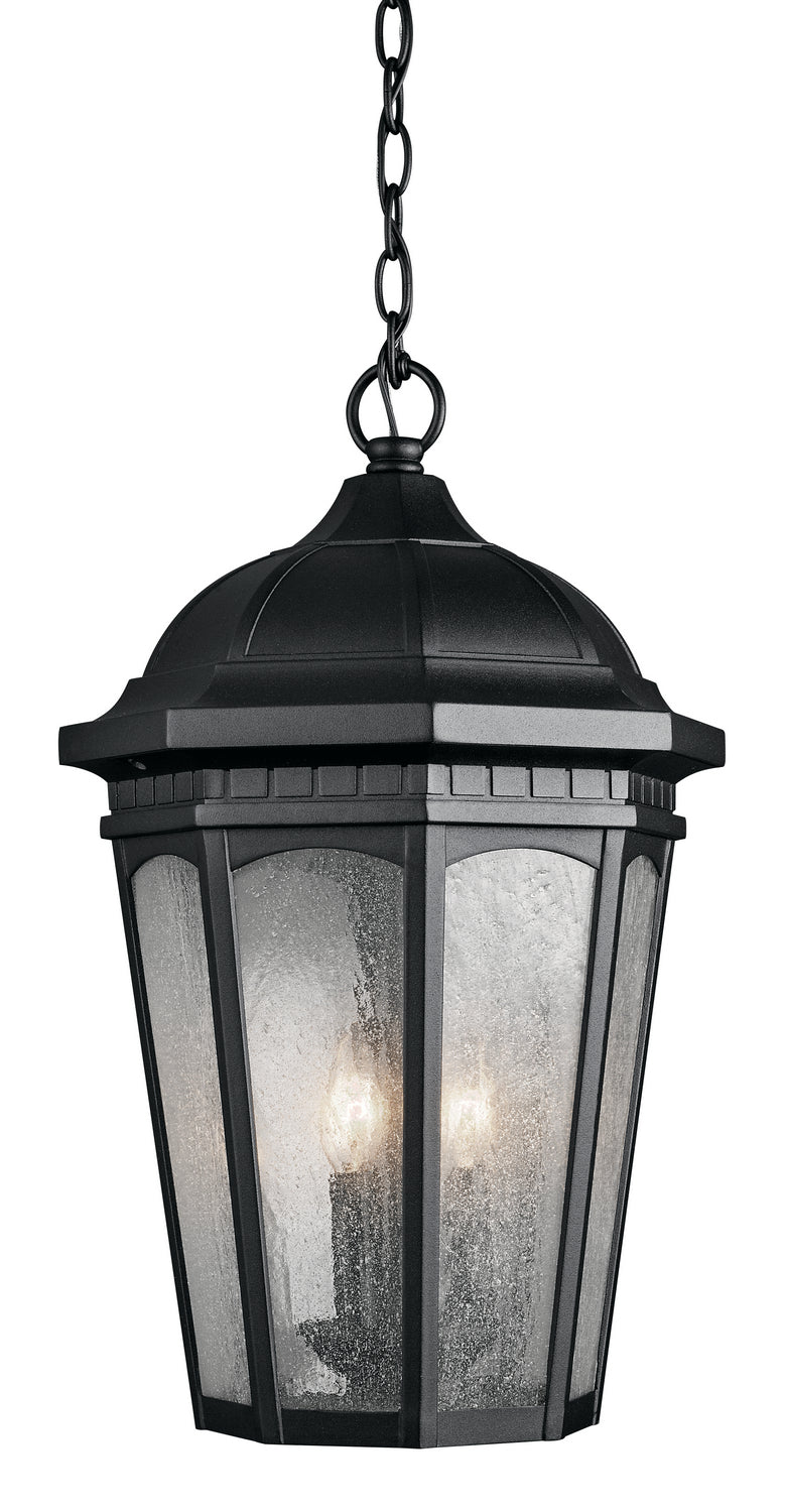 Kichler Canada - 9539BKT - Three Light Outdoor Pendant - Courtyard - Textured Black