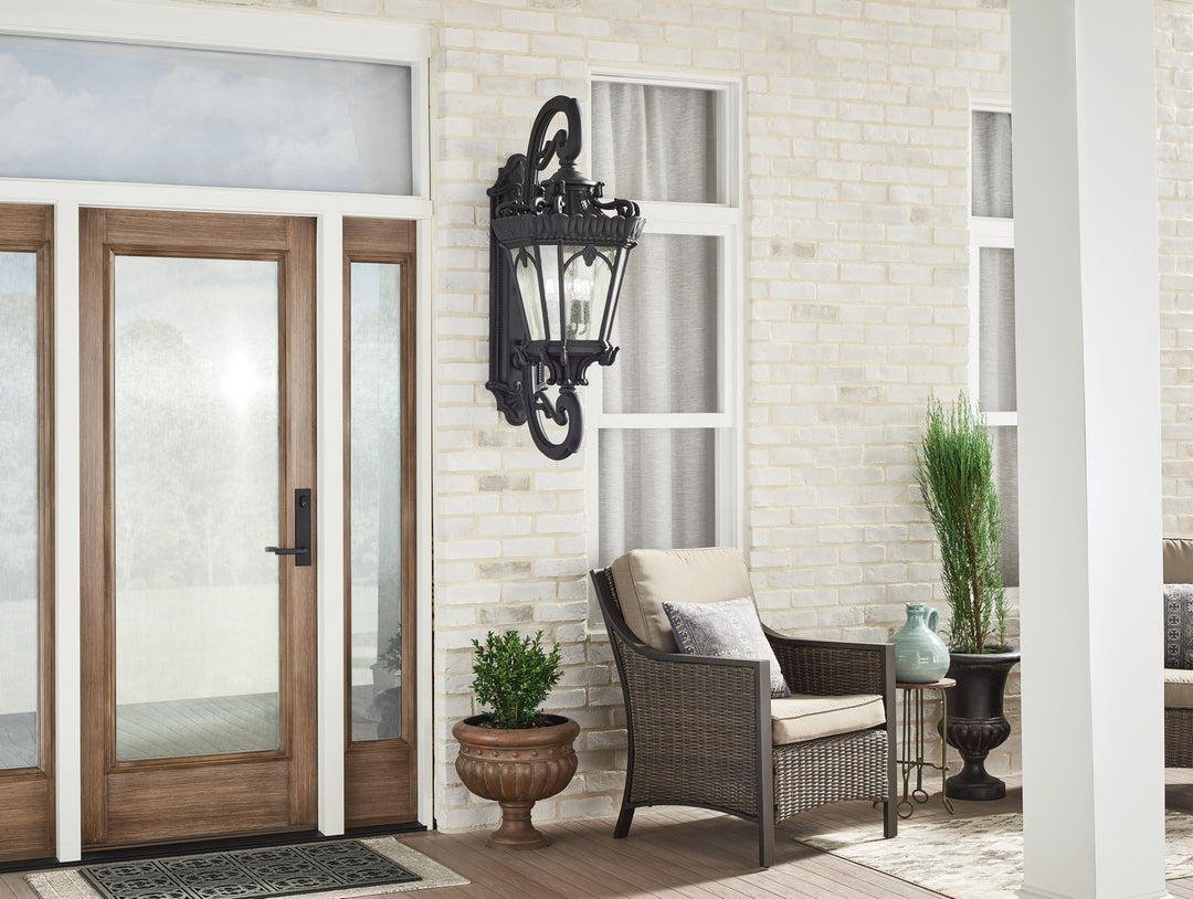 Kichler Canada - 9559BKT - Four Light Outdoor Post Mount - Tournai - Textured Black