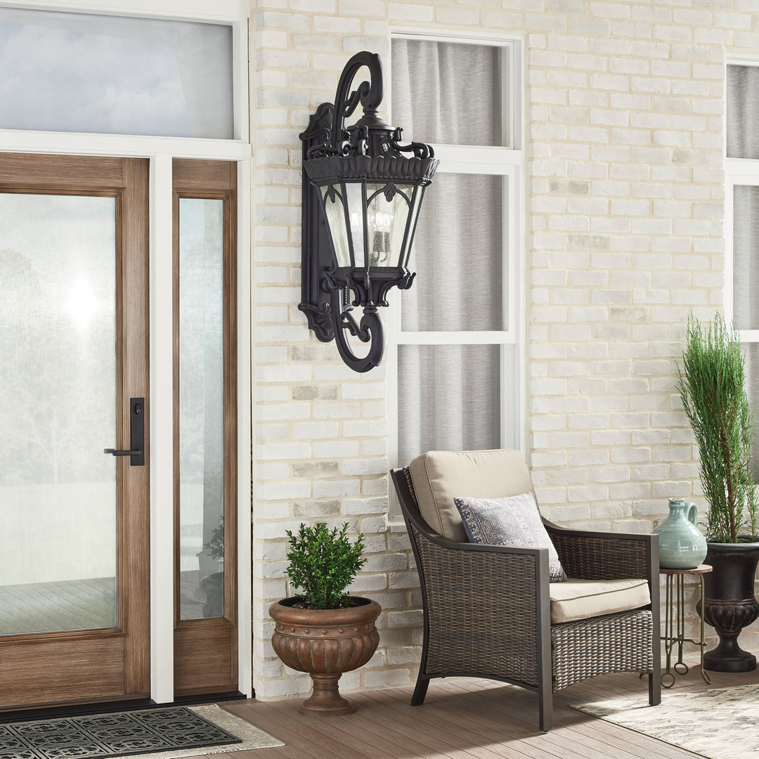 Kichler Canada - 9559BKT - Four Light Outdoor Post Mount - Tournai - Textured Black