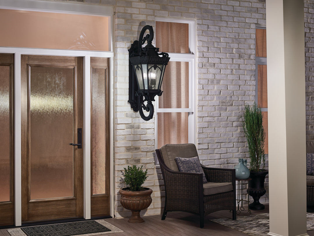 Kichler Canada - 9559BKT - Four Light Outdoor Post Mount - Tournai - Textured Black