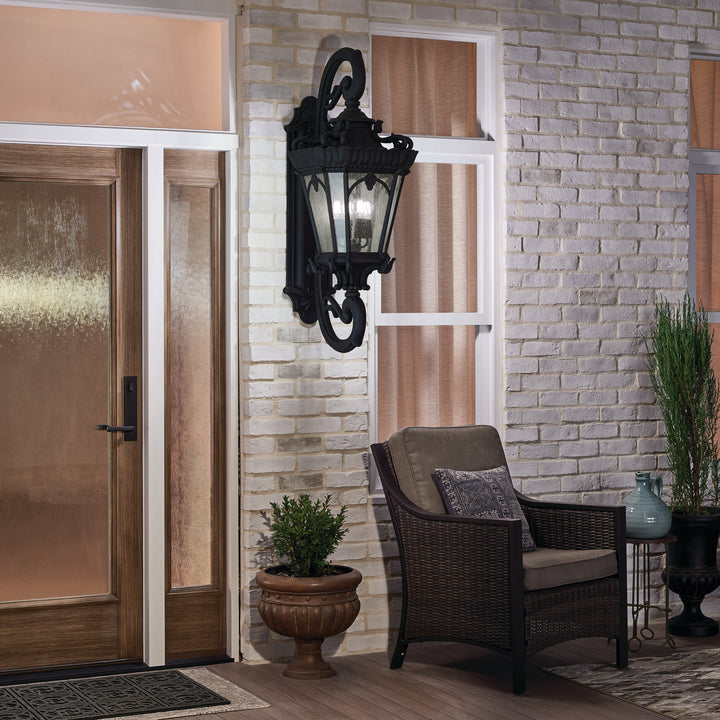 Kichler Canada - 9559BKT - Four Light Outdoor Post Mount - Tournai - Textured Black