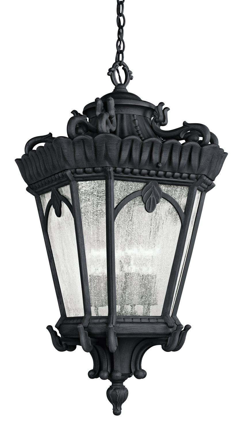 Kichler Canada - 9564BKT - Four Light Outdoor Pendant - Tournai - Textured Black