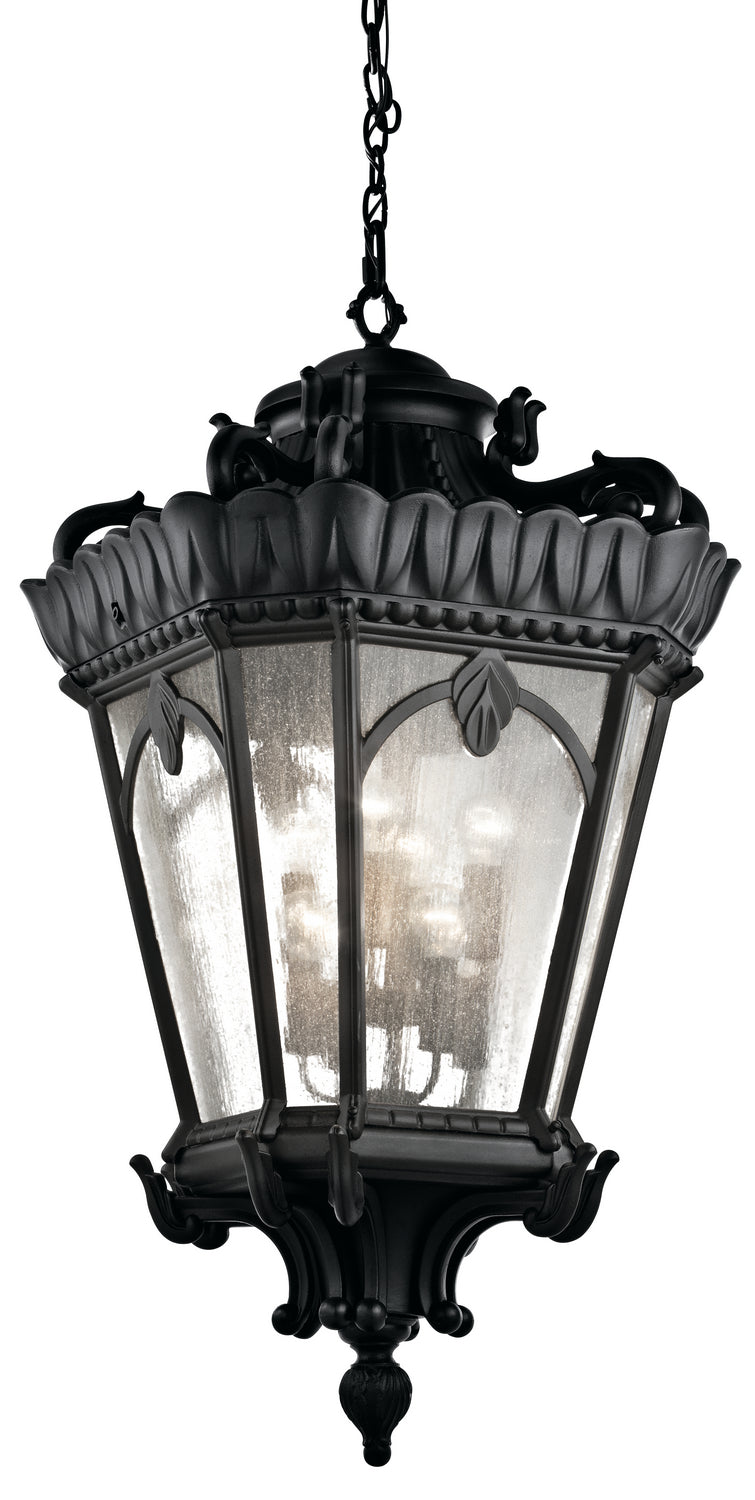 Kichler Canada - 9568BKT - Eight Light Outdoor Pendant - Tournai - Textured Black
