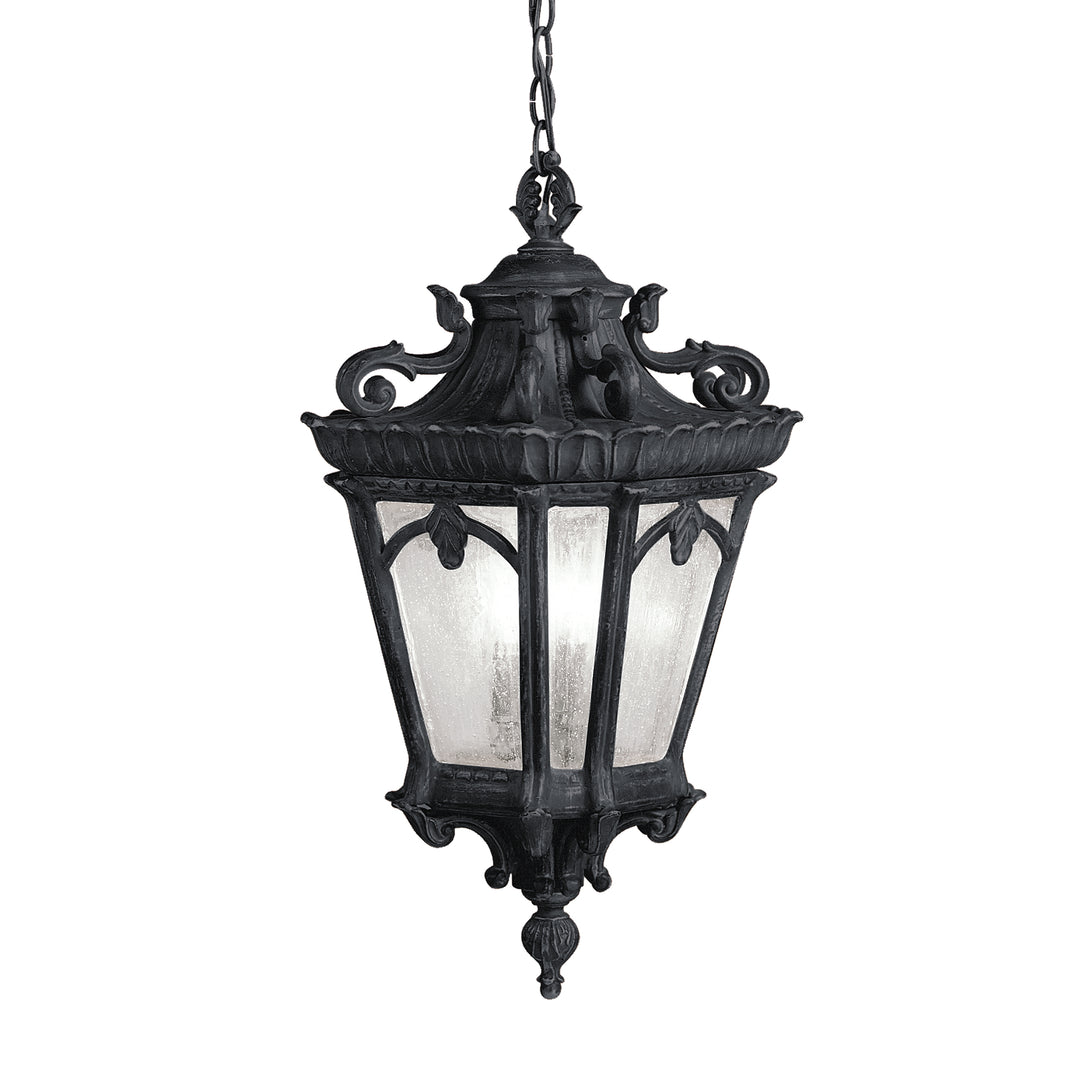 Kichler Canada - 9855BKT - Three Light Outdoor Pendant - Tournai - Textured Black