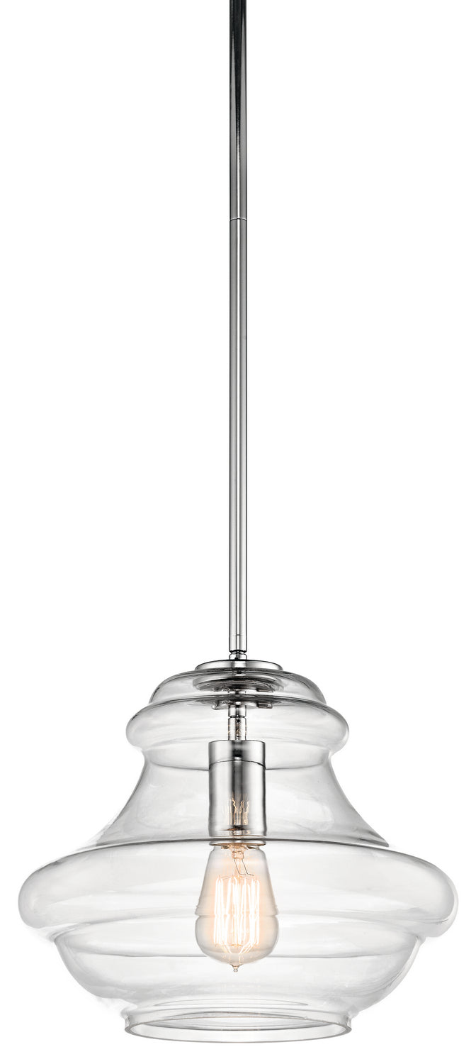 Kichler Canada - 42044CH - One Light Pendant - Everly - Chrome