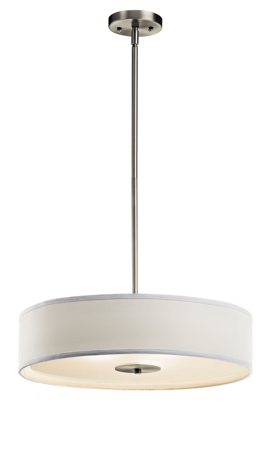 Kichler Canada - 42121NI - Three Light Pendant/Semi Flush - Brushed Nickel