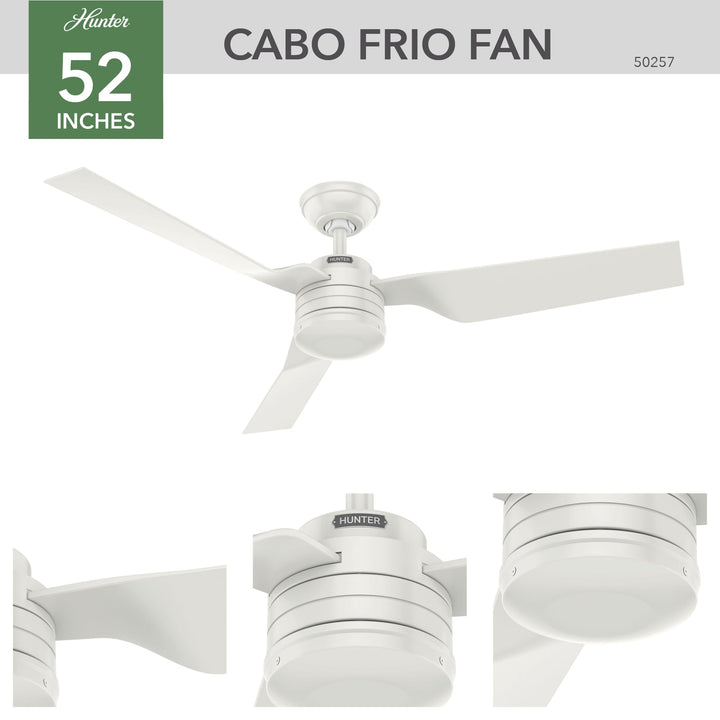 Cabo Frio Outdoor 52 inch Hunter Fan Canada