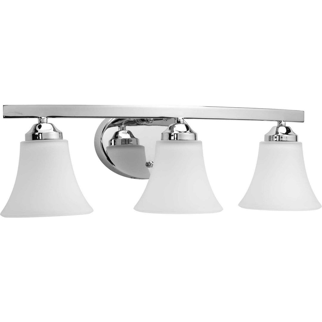 Adorn Three Light Bath Bracket in Polished Chrome - available from The Lighting Shoppe, trusted by Canadian homeowners