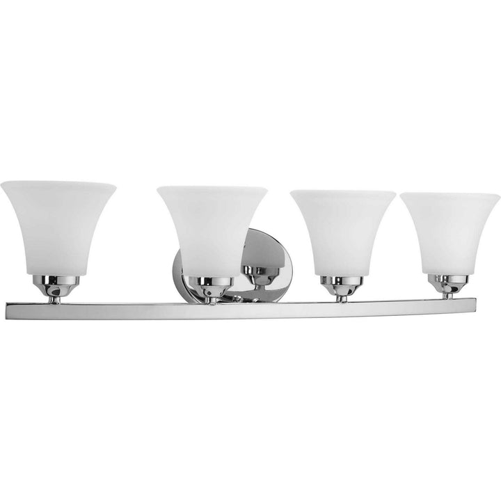 Adorn Four Light Bath Bracket in Polished Chrome - available from The Lighting Shoppe, trusted by Canadian homeowners