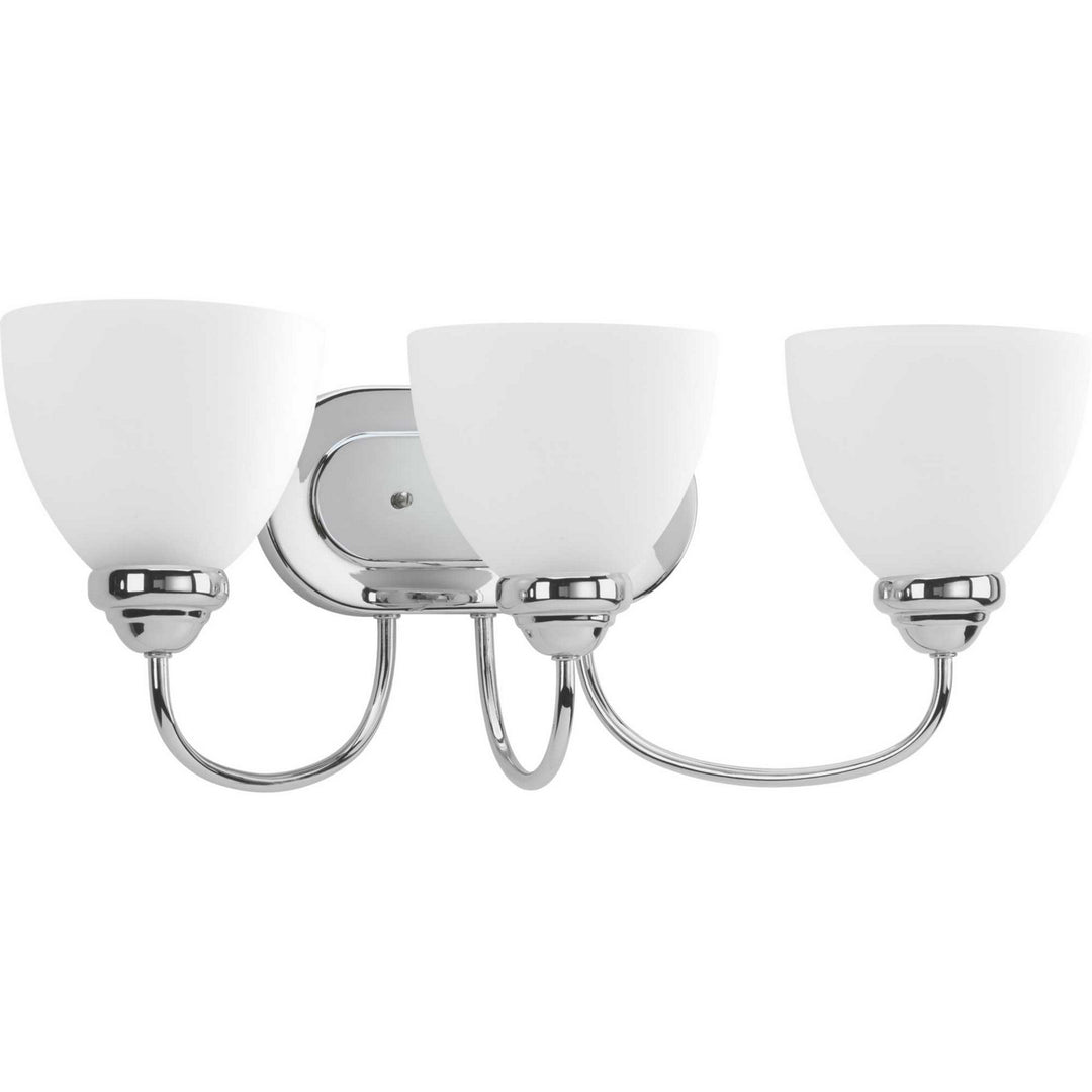 Heart Three Light Bath Bracket in Polished Chrome - available from The Lighting Shoppe, trusted by Canadian homeowners