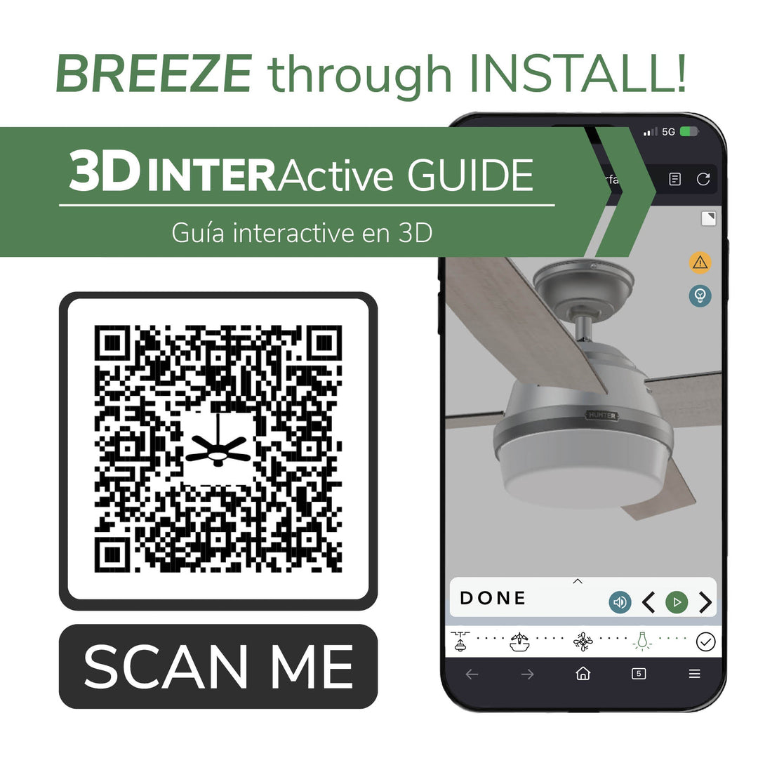 Dempsey with Light 52 inch Hunter Fan Canada