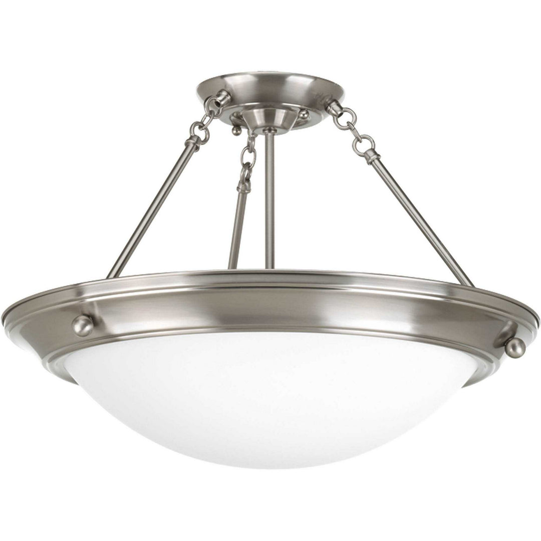 Progress Canada - P3569-09 - Three Light Semi-Flush Mount - Eclipse - Brushed Nickel