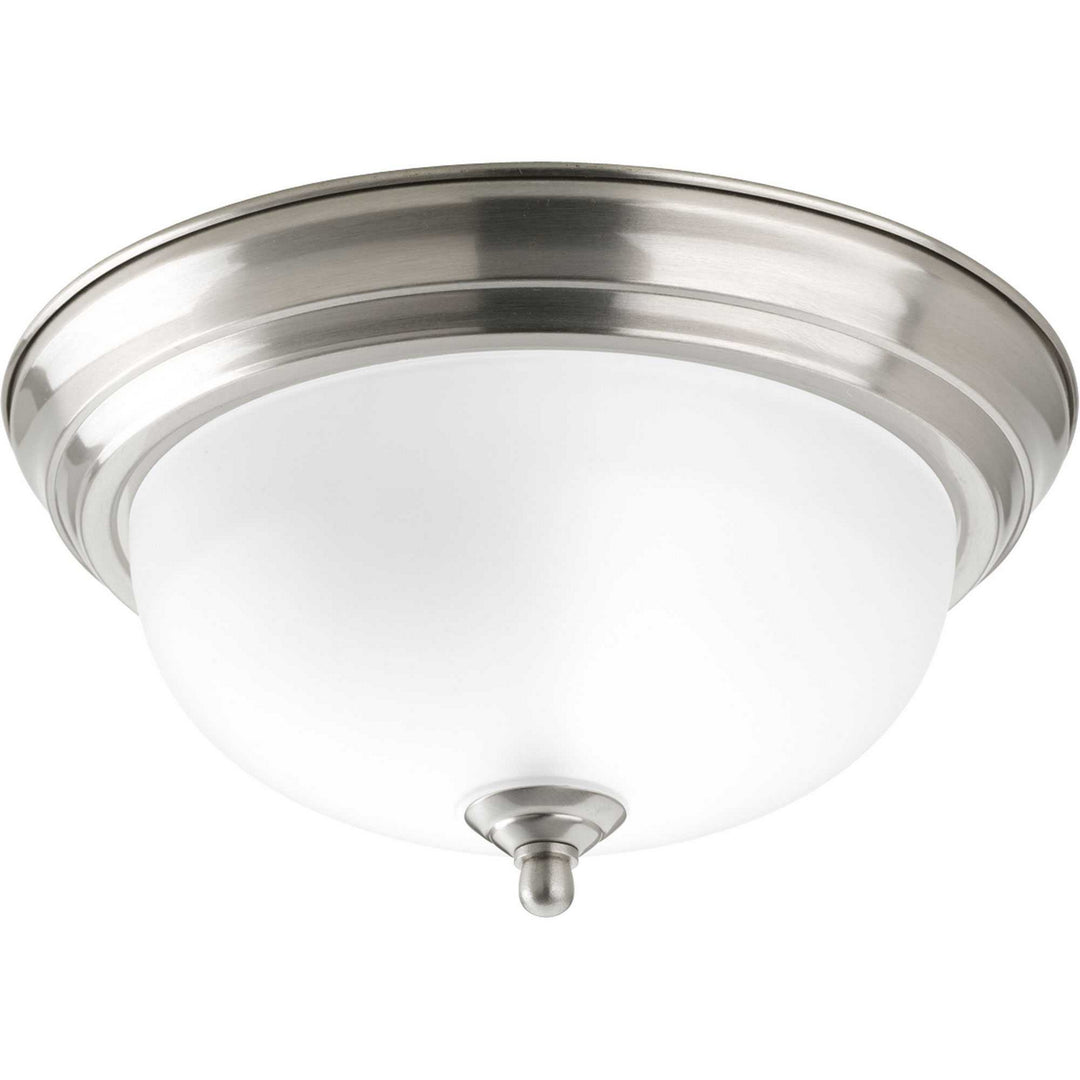 Progress Canada - P3924-09ET - One Light Flush Mount - Dome Glass - Etched - Brushed Nickel