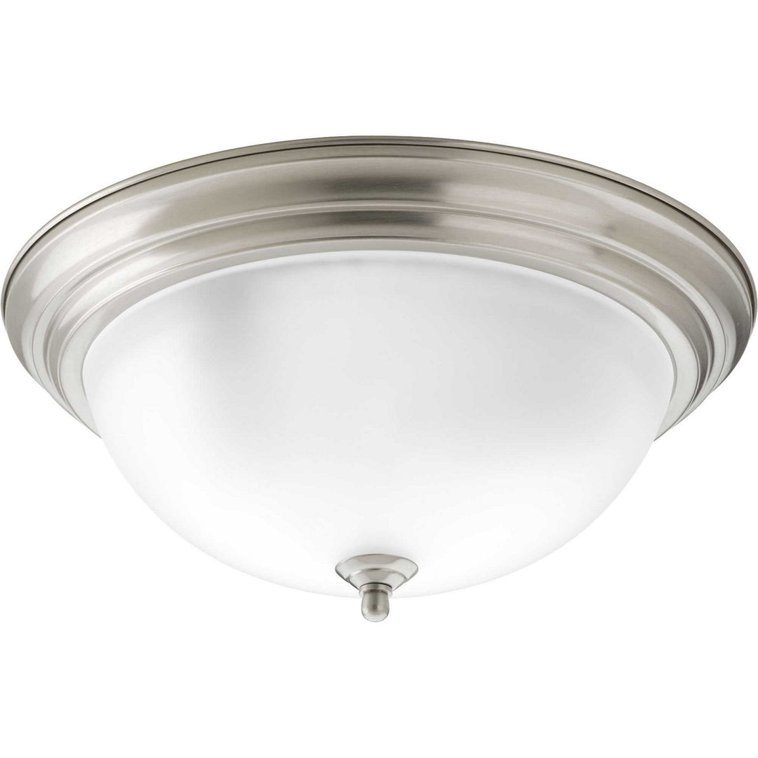 Progress Canada - P3926-09ET - Three Light Flush Mount - Dome Glass - Etched - Brushed Nickel