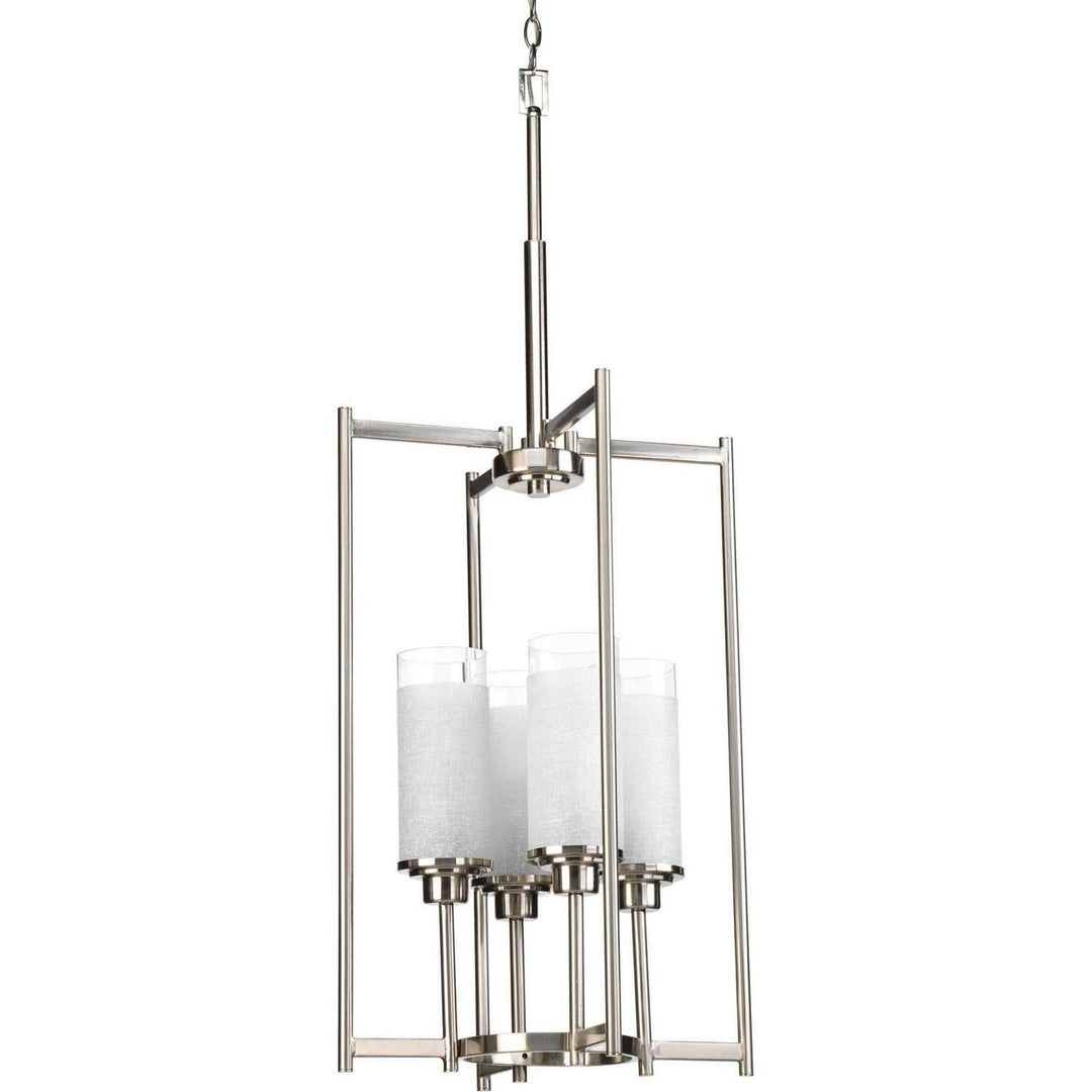 Progress Canada - P3977-09 - Four Light Foyer Pendant - Alexa - Brushed Nickel